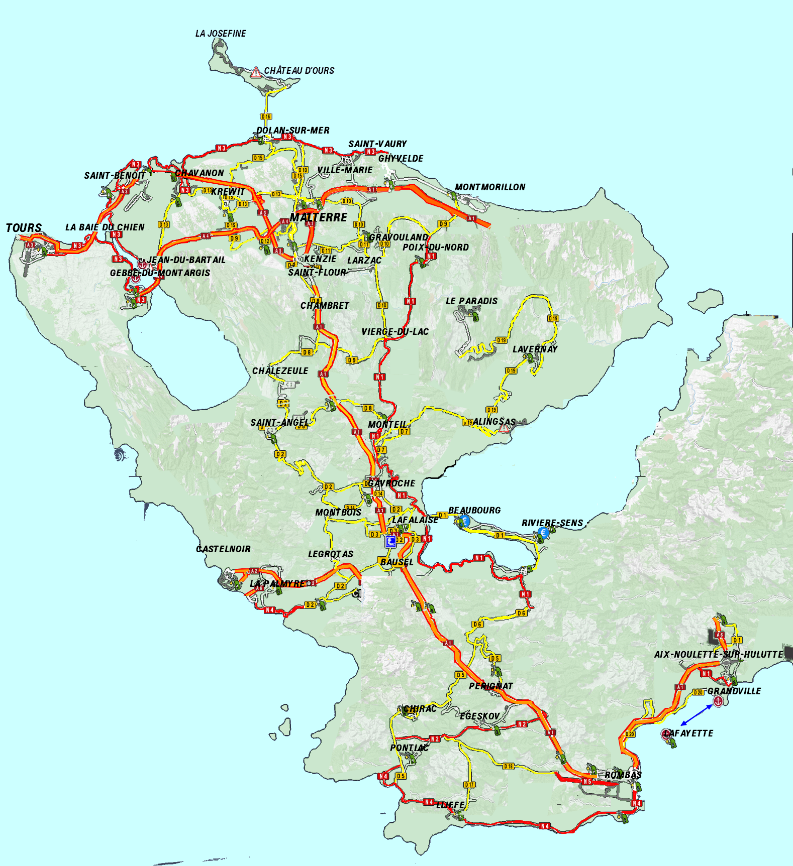 Grand utopia road map made by jean louis